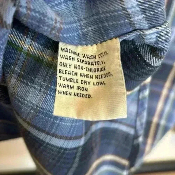 Penmans Vintage Plaid Men's Small Long Sleeve Button Down Shirt 100% Cotton Warm - Picture 6 of 6